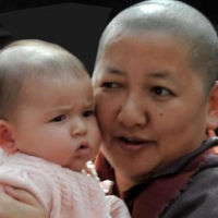 Jetsün Khandro Rinpoche and Jetsün Gautami Thrinley Choedron, 2013.
