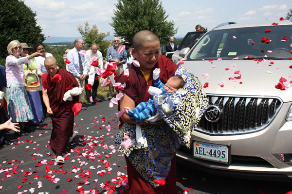 Jetsun Khandro Rinpoche with Dungse Rinpoche
