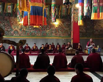 Ceremony at Mindrolling Monastery