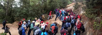 Final leg of the trek to Taktsang gets underway.