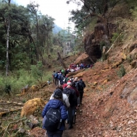 Ascending to Paro Chumpung Nye.