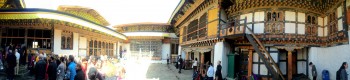 The courtyard of Jampa'i Lhakhang.