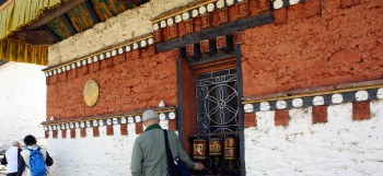 Prayer wheels.