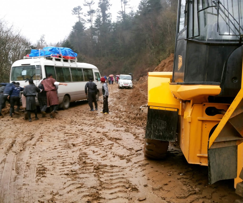 Rescuing bus number 5.