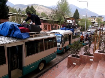 Preparing to depart for Paro.