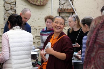 The luncheon is sponsored by the family of Choenyid Choedron, one of the senior nuns of Samten Tse.