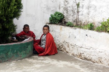 Little monks at Kila Gompa.