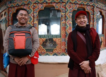 Ven. Namdrol Gyatso la and Ven. Thrinley Gyaltsen at Kila Gompa.