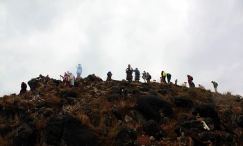 The charnel ground Pema Tsek (Lotus Mound).