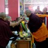 HE Minling Jetsün Khandro Rinpoche receives the mandala offering