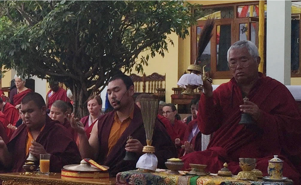 Venerable Dagpo Rinpoche and Umdze Venerable Choktrul Jigdral Ngawang Kunga Rinpoche