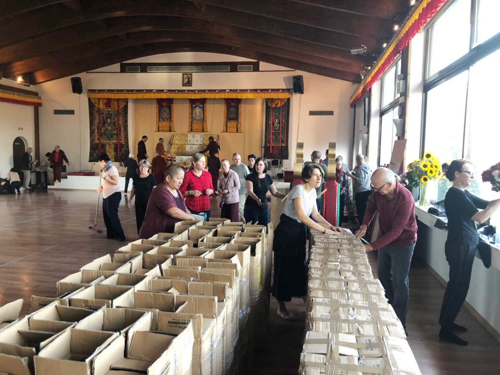 Mahasangha 2018 - Shrine Room Set-Up