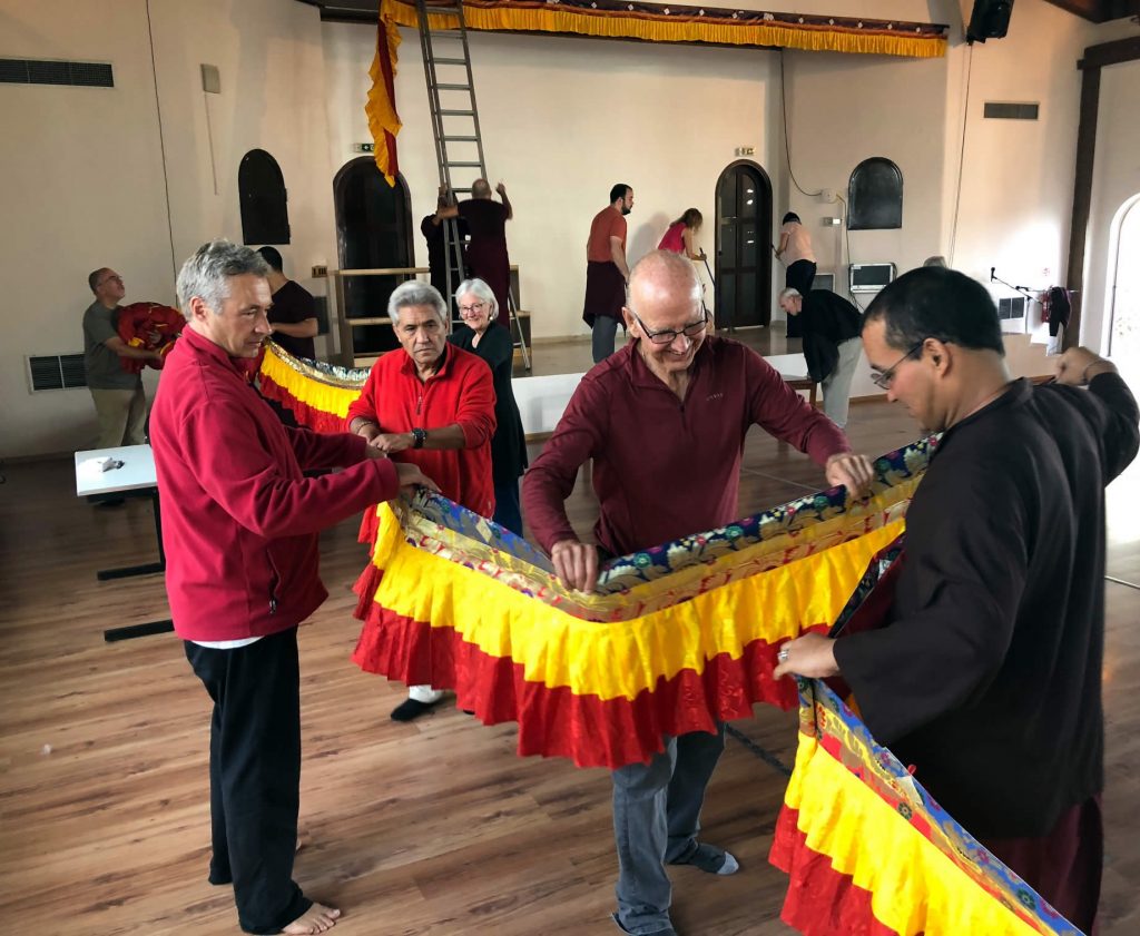 Mahasangha 2018 - Shrine Room Set-Up