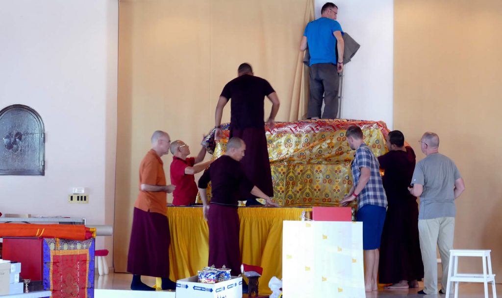 Mahasangha 2018 - Shrine Room Set-Up