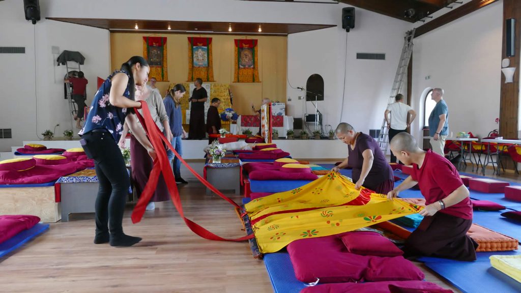 Mahasangha 2018 - Shrine Room Set-Up